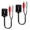 Transmissor AV Lindy 500m Cat.6 Extensor de Áudio Analógico Phono
