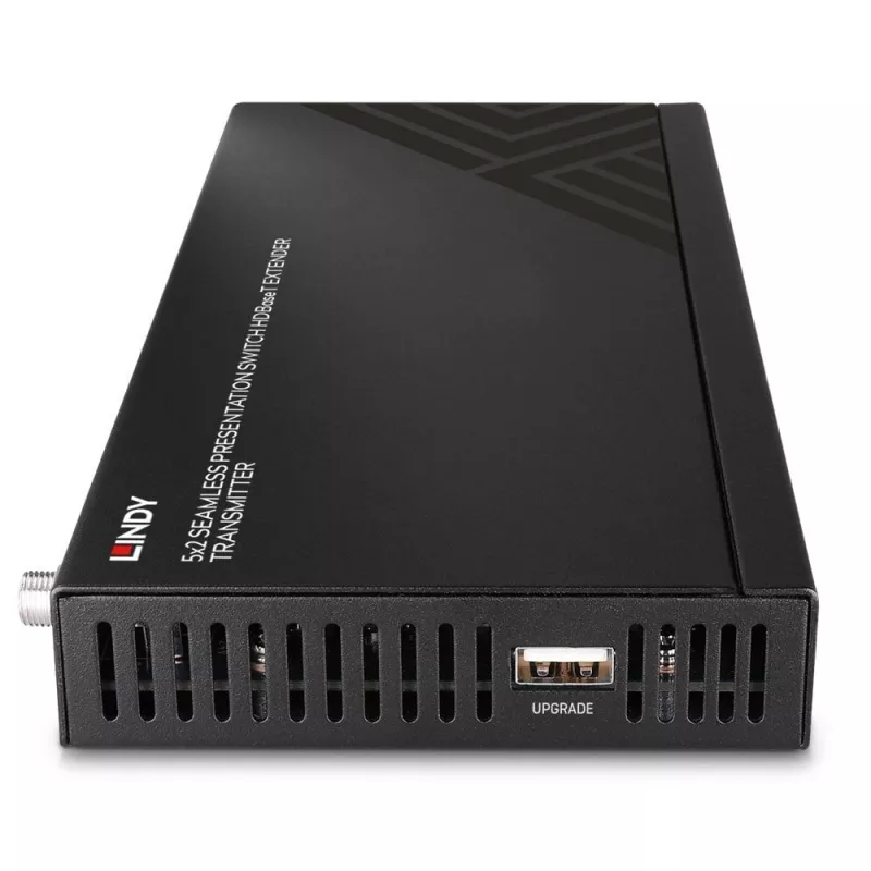 Transmissor AV Lindy Comutador de Apresentação Contínua 5 Portas Extensor HDBaseT 3840 x 2160 Píxeis