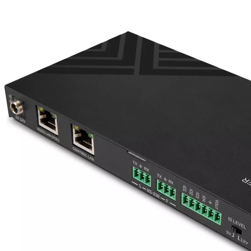 Repetidor AV Lindy Controlador SDVoE 3840 x 2160 Píxeis Cabo Cat6 Com fios Micro-USB