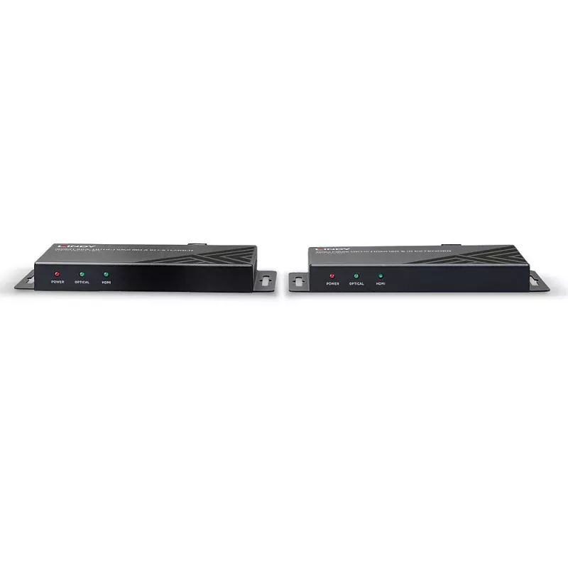 Transmissor e Recetor AV Lindy 300m Extensor HDMI em Fibra Ótica 18G e IR