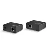 Transmissor e Recetor AV Lindy 150m Cat.6 Extensor de Áudio Digital TosLink e Coaxial