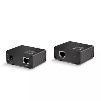 Transmissor e Recetor AV Lindy 150m Cat.6 Extensor de Áudio Digital TosLink e Coaxial