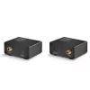 Transmissor e Recetor AV Lindy 150m Cat.6 Extensor de Áudio Digital TosLink e Coaxial