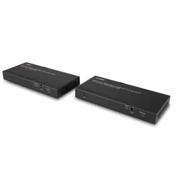 Extensor HDBaseT Lindy 70m Cat.6 HDMI 4K60, Áudio, IR e RS-232 com ARC