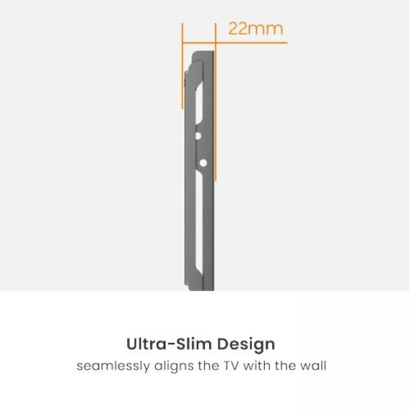 Suporte de parede para monitor VivoLink WALL-SMALL — suporte fixo compacto para ecrãs pequenos