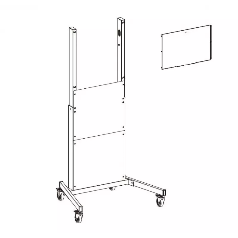 Suporte de monitor Vivolink VLFS-FLEXI com altura ajustável e compatível com VESA