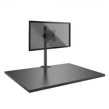 Suporte curto Lindy Single Display com mastro e grampo de mesa