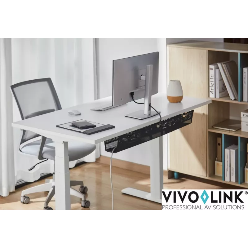 Gestão de cabos Vivolink VLUDCM914 aço preto 914 mm