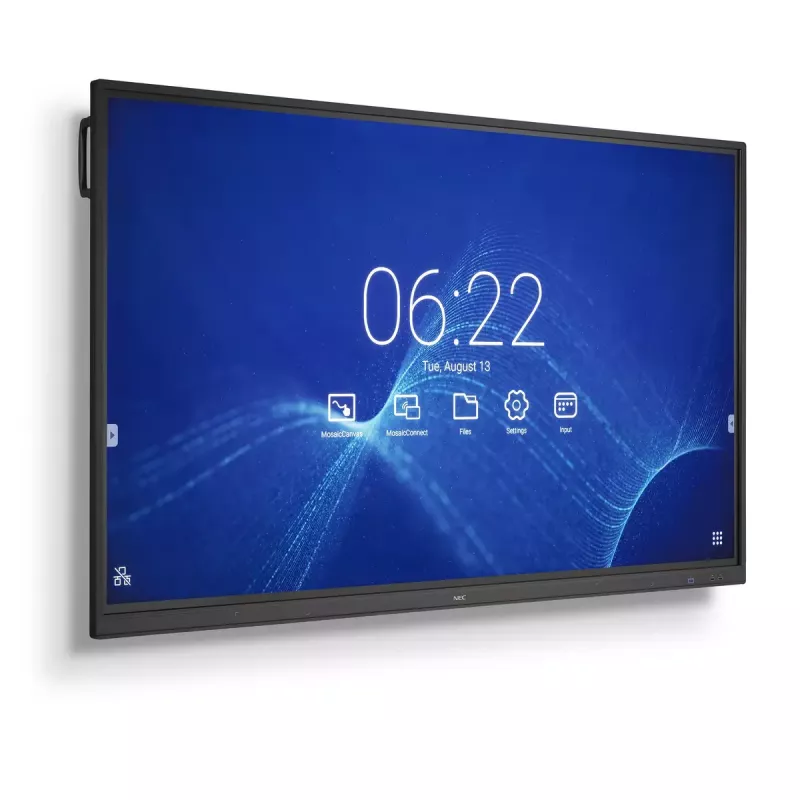 NEC CB751Q ecrã interativo 190,5 cm (75 polegadas) LED 350 cd/m² 4K Ultra HD preto ecrã tátil 12/7