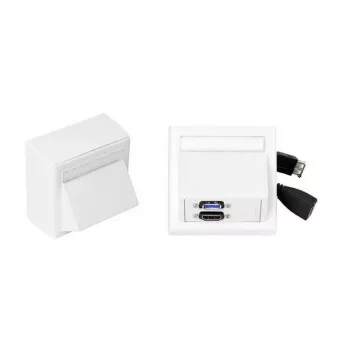 Vivolink WI221261 tomada HDMI + USB A branco 2 módulos