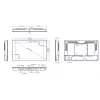 Ecrã Loop24 10,1 polegadas LM-1052T/1056T LED POE tátil