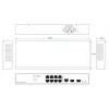 Switch de rede Ernitec ELECTRA-M08-1GB-150W 8 portas 1 GB 150 W