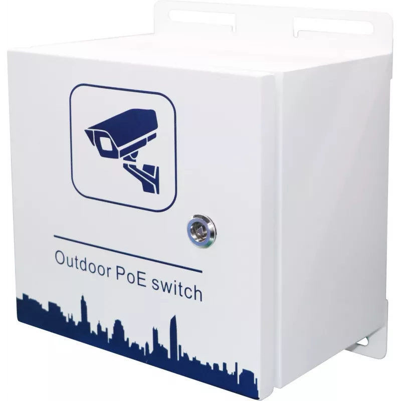 Switch de rede Ernitec ELECTRA-M10-OUTDOOR-200 gerido L2 Gigabit Ethernet (10/100/1000) Power over Ethernet (PoE) cinzento