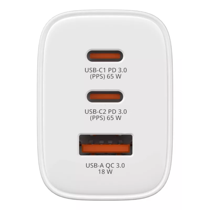 Carregador GaN Verbatim Essentials 65W Ficha EU Branco, interior, AC, 20 V, Branco