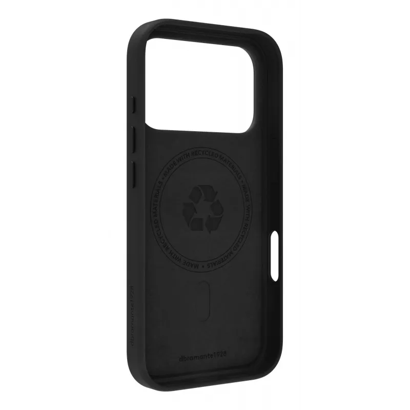 dbramante1928 Roskilde MS RO63GTBL6633 capa traseira de couro para Apple iPhone 17 Pro, compatível com MagSafe, preta