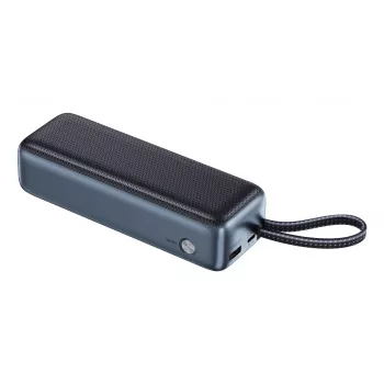 Powerbank portátil SANDBERG All-in1 Powerbank 20000 PD 130W — 20000 mAh, LiPo, USB-A 1x, USB-C 1x, 130 W, preto/cinzento