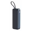 Powerbank portátil SANDBERG All-in1 Powerbank 20000 PD 130W — 20000 mAh, LiPo, USB-A 1x, USB-C 1x, 130 W, preto/cinzento