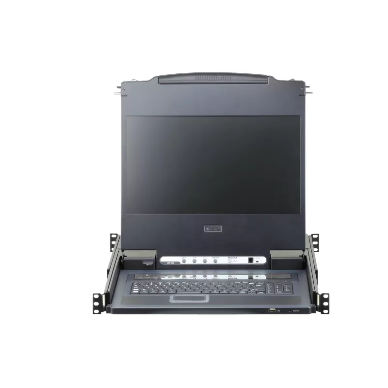 ATEN CL6708MW Consola de rack 43,9 cm (17,3 polegadas) 1920 x 1080 píxeis metal, plástico preto 1U