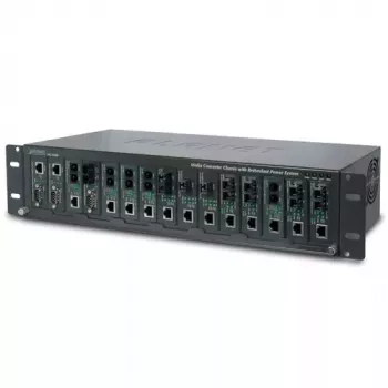 Chassis conversor PLANET MC-1500R 15 slots 19 polegadas