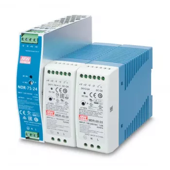 Fonte de alimentação PLANET PWR-40-24, 40 W, saída 24 V, entrada 100–240 V AC, refrigeração passiva, estado LED