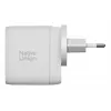 Carregador rápido GaN Native Union Fast Gan Charger Pd 67W branco Intl 2C1A USB‑C 2 portas 67W AC 100–240V proteção contra sobrecorrente, sobretensão e sobreaquecimento