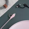 Cabo de dados USB 2.0 native union BELT-ULC-ZEB-NP 2 m USB A para USB‑C / Micro‑USB B / Lightning preto branco