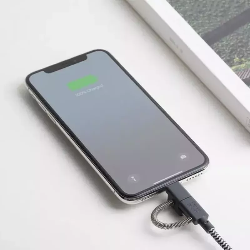Cabo de dados USB 2.0 native union BELT-ULC-ZEB-NP 2 m USB A para USB‑C / Micro‑USB B / Lightning preto branco