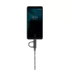 Cabo de dados USB 2.0 native union BELT-ULC-ZEB-NP 2 m USB A para USB‑C / Micro‑USB B / Lightning preto branco