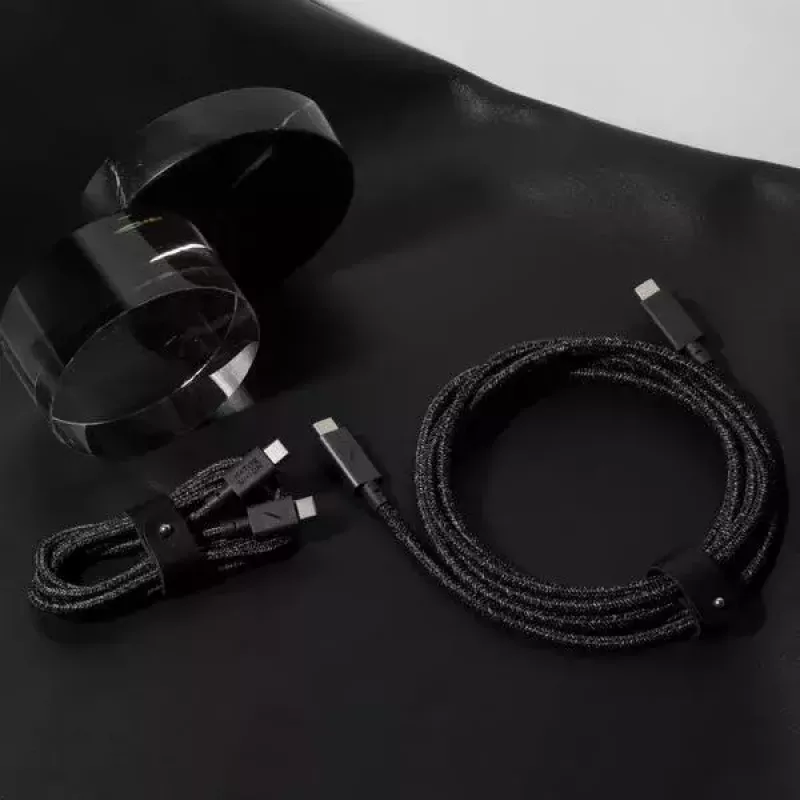 Cabo USB-C Native Union BELT-C-ZEB-2-NP 1,2 m USB-C para USB-C preto/branco
