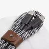 Cabo USB-C Native Union BELT-C-ZEB-2-NP 1,2 m USB-C para USB-C preto/branco