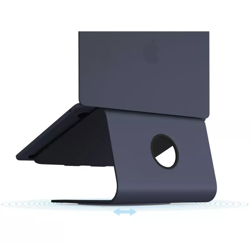 Suporte para portátil Rain Design MSTAND360 360° rotativo preto alumínio