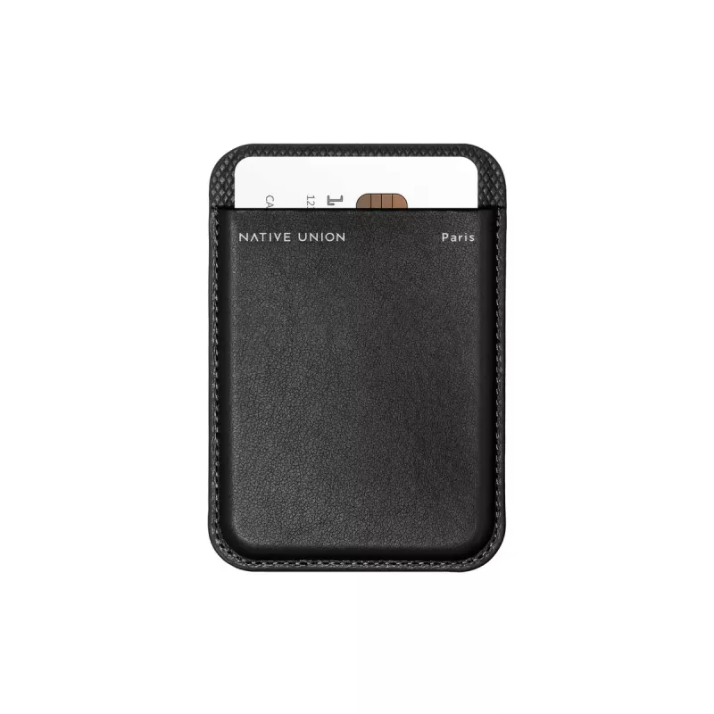 Carteira com capa native union (Re)Classic preto para Apple iPhone 15/15 Pro/15 Plus/15 Pro Max, iPhone 14/14 Pro/14 Plus/14 Pro Max e série iPhone 13