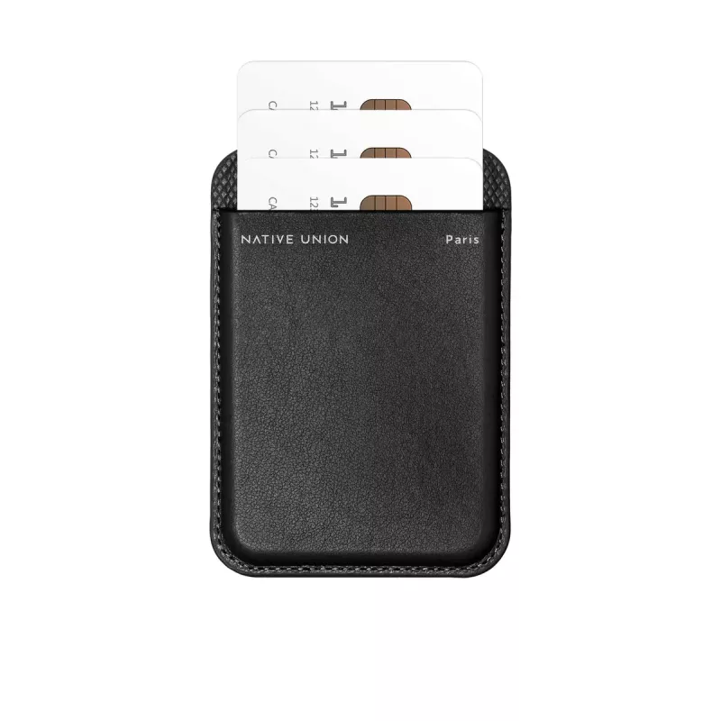 Carteira com capa native union (Re)Classic preto para Apple iPhone 15/15 Pro/15 Plus/15 Pro Max, iPhone 14/14 Pro/14 Plus/14 Pro Max e série iPhone 13