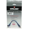 Cabo de rede patch Intellinet, Cat5e, 0,5 m, azul, CCA, U/UTP, PVC, RJ45, contactos banhados a ouro, proteção da patilha, proteção anti-dobra, garantia vitalícia