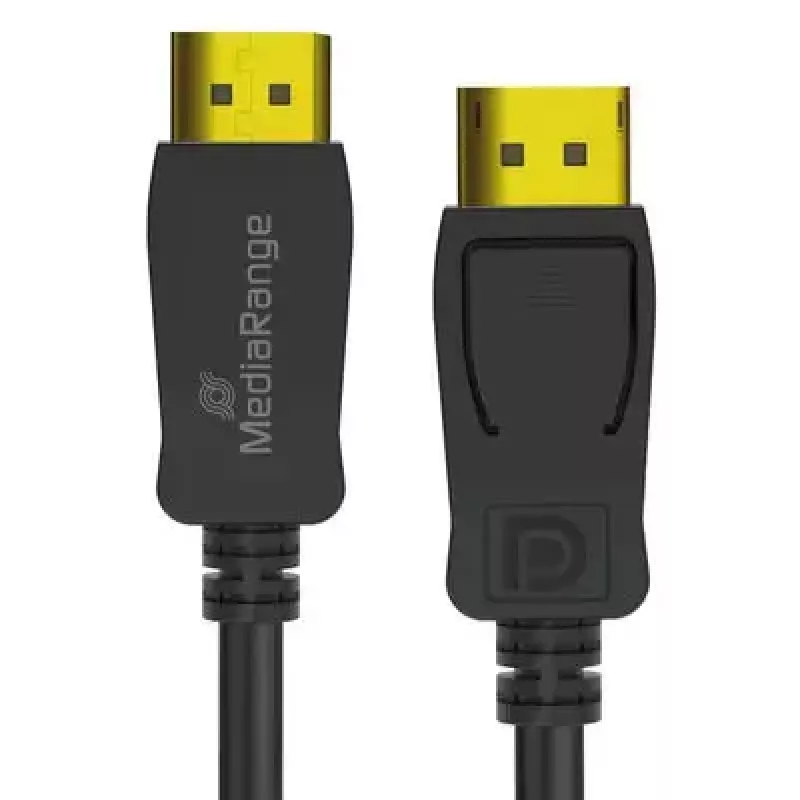 Cabo DisplayPort MediaRange MRCS248 2 m, DisplayPort para DisplayPort, preto