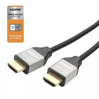 Cabo HDMI™ Ultra HD 4K j5create JDC52, preto e cinzento, 2 m