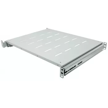 Gaveta encaixável Intellinet 19 polegadas, 1HE, para armários e racks com 600 a 800 mm de profundidade, profundidade da prateleira 350 mm, cinzento