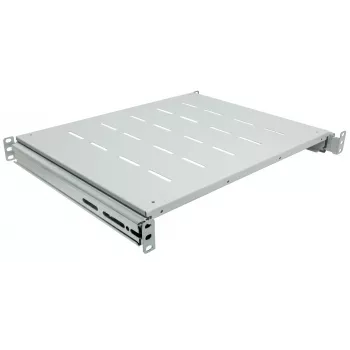 Gaveta encaixável Intellinet 19 polegadas, 1HE, para armários e racks com 600 a 800 mm de profundidade, profundidade da prateleira 350 mm, cinzento