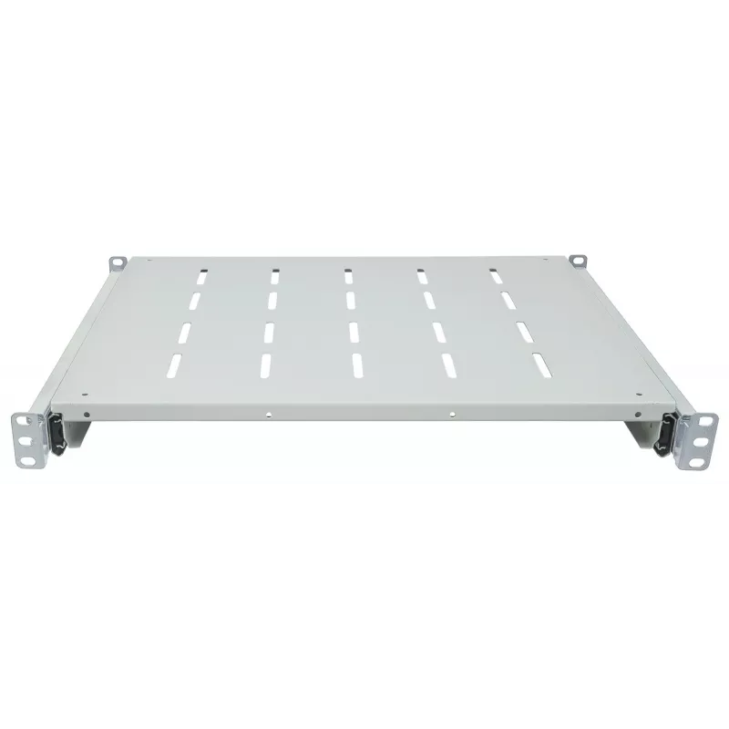 Gaveta encaixável Intellinet 19 polegadas, 1HE, para armários e racks com 600 a 800 mm de profundidade, profundidade da prateleira 350 mm, cinzento