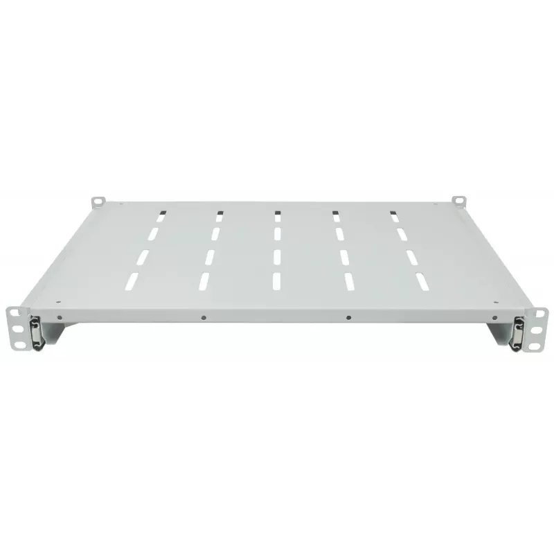 Gaveta encaixável Intellinet 19 polegadas, 1HE, para armários e racks com 600 a 800 mm de profundidade, profundidade da prateleira 350 mm, cinzento