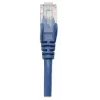 Intellinet 318938 cabo de ligação de rede, Cat5e, U/UTP, 2x RJ45, com protetores, 1 m, azul