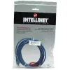 Intellinet 318938 cabo de ligação de rede, Cat5e, U/UTP, 2x RJ45, com protetores, 1 m, azul