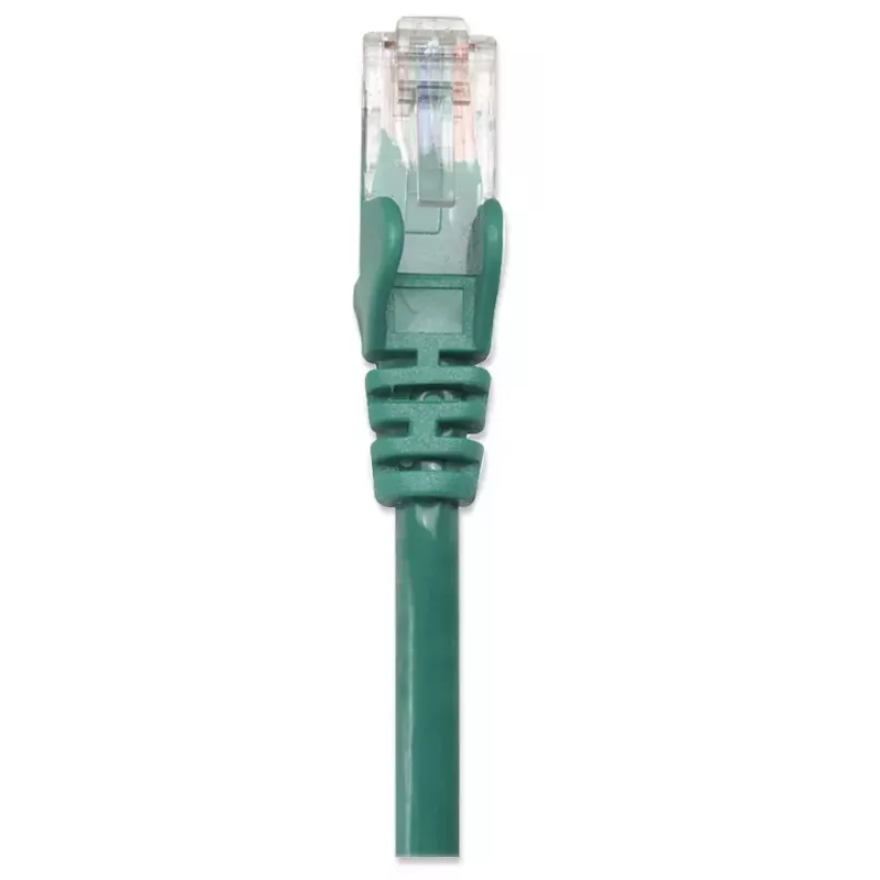Intellinet 319836 cabo de rede patch, Cat5e, U/UTP, 2x RJ45, com proteção do conector, 5 m, verde