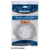 Intellinet 340380 cabo de rede patch, Cat6, U/UTP, RJ45, 1,5 m, conectores moldados, cinzento
