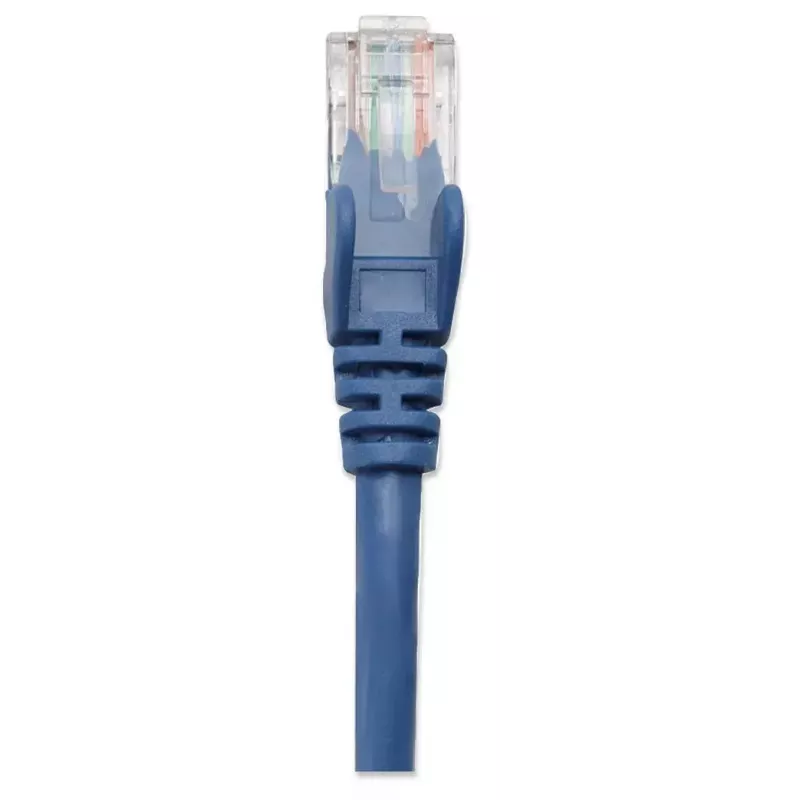 Intellinet 319775 cabo de rede patch, Cat5e, U/UTP, RJ45, 3 m, conectores moldados sem gancho, azul
