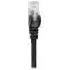 Cabo de rede Intellinet, Cat6, 5 m, preto, CCA, U/UTP, PVC, RJ45, contactos banhados a ouro, sem patilha, bainha moldada, garantia vitalícia