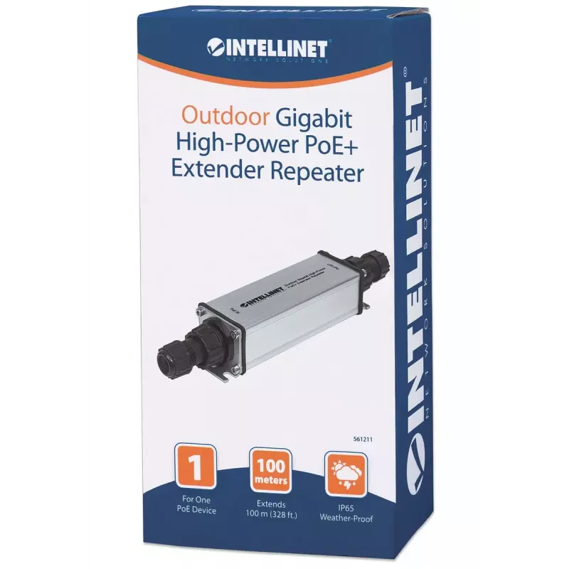 Extensor PoE+ Gigabit para exterior Intellinet 561211