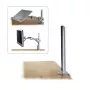 Mastro com fixação de mesa Lindy 450 mm, prateado