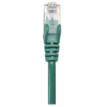 Cabo de rede Intellinet, Cat6, 0,5 m, verde, CCA, U/UTP, PVC, RJ45, contactos banhados a ouro, sem patilha, moldado, garantia vitalícia