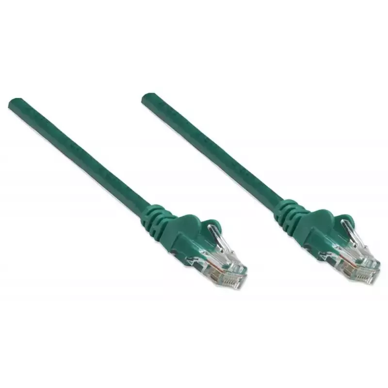 Intellinet 342469 cabo patch de rede, Cat6, U/UTP, RJ45, 0,5 m, moldado, verde